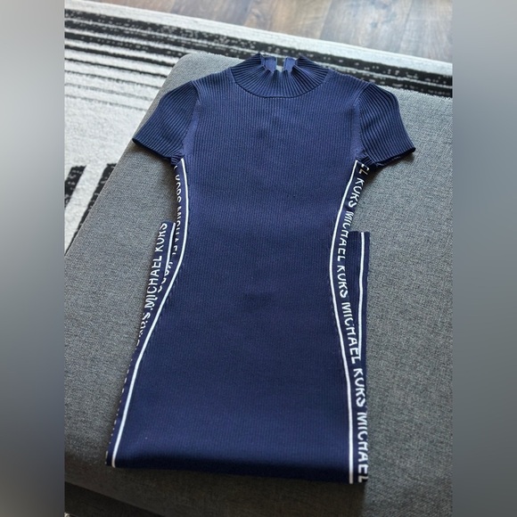 Micheal Kors Mock Neck Knee-Length Dress - Picture 1 of 11